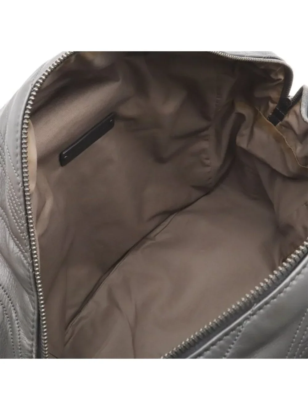 Bottega Veneta Quilted Shoulder Bag Nappa Leather Dark Gray